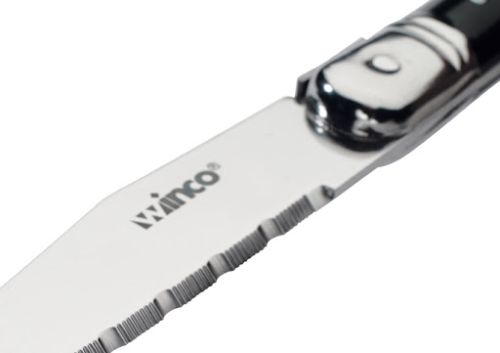 Winco K-73PC 4.75-Inch Stainless Steel Blade Steak Knife with Euro Slim AВЅ Handle, DZ