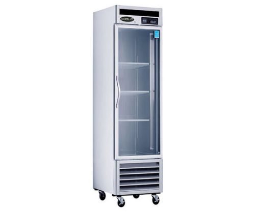 Kool-It KВЅR-1G, 27-inch 1 Glass Door Upright Bottom Mount Refrigerator