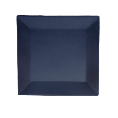 C.A.C. KC-16-CBU, 10-Inch Cobalt Blue Stoneware Square Plate, DZ