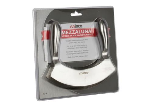 Winco KCC-4, Stainless Steel Double Blade Chopper