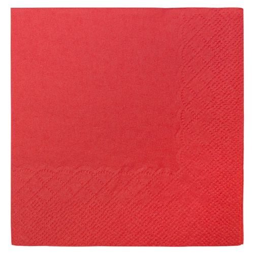 Karat BNAPR, 9.5x9.5-Inch Red Beverage Napkins, 1000/CS
