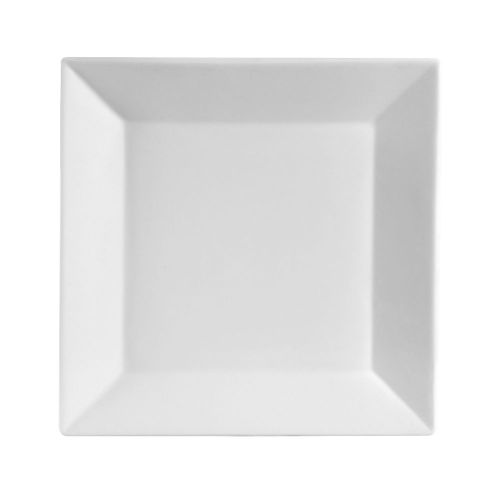 C.A.C. KSE-6, 6-Inch Super White Porcelain Square Plate, 3 DZ/CS