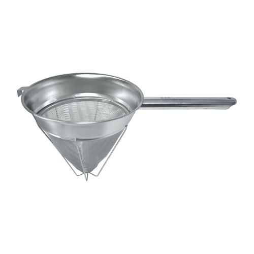 C.A.C. KUSN-10X, 10-inch Stainless Steel Bouillon/Chinois Reinforced Strainer