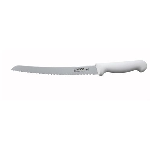 Winco KWP-91, 9.5-Inch Bread Knife with Curved Blade and Polypropylene  Handle, NSF | McDonald Paper Supplies