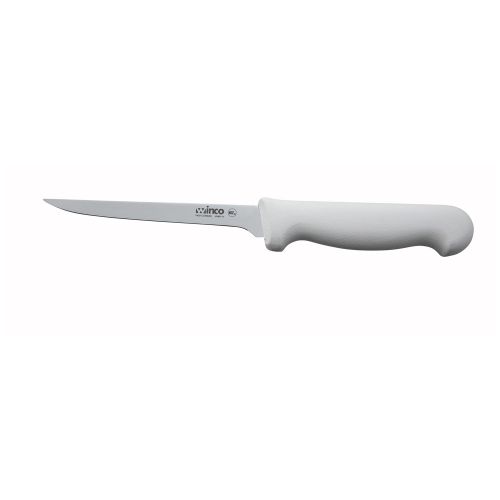 Winco KWP-61, Boning Knife with 6-Inch Straight Blade and Polypropylene Handle, NSF