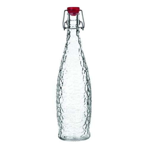 Libbey 13150121, 33.875 Oz Glacier Water Bottle with Red Lid, 6/CS