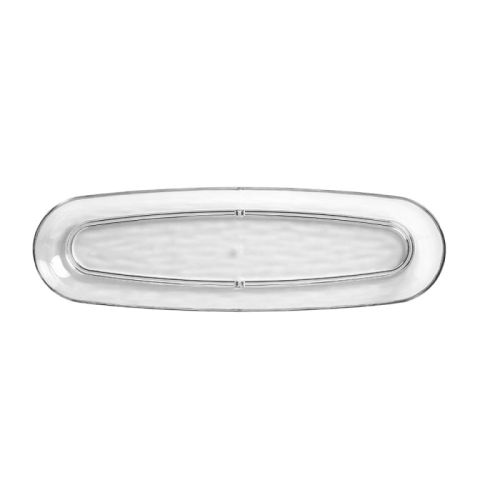 Libbey 92395, 13-inch Infinium Wake Plastic Snack Tray, 6/CS