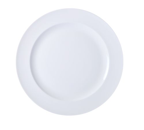 Yanco LD-112 12.5-Inch London Porcelain Round White Plate, DZ
