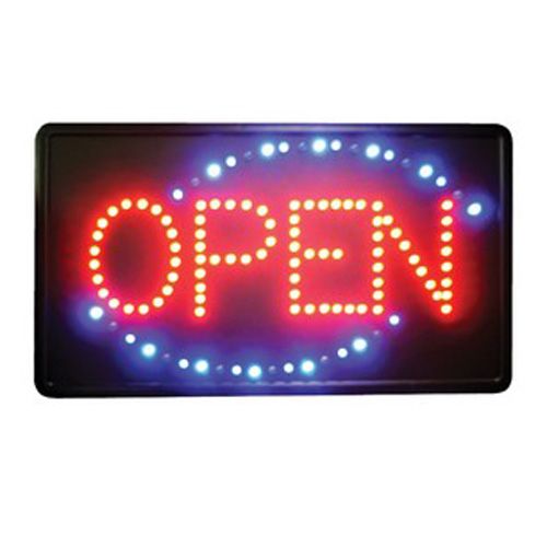 Winco LED-6, 22x1.5x13-inch 'Open' LED Sign with Dust Proof Cover