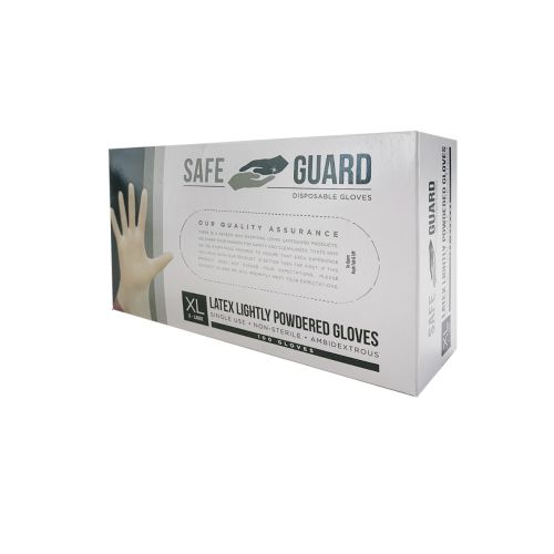 SafeGuard LGXC-X, Powdered Latex Gloves, X-Large, 100/CS