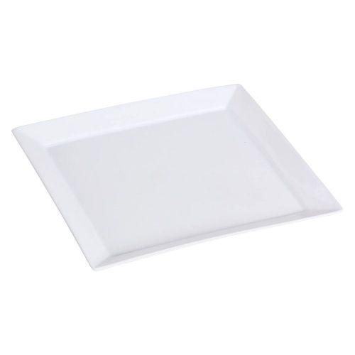 Yanco LK-110 10.25-Inch Lion King Porcelain Square Super White Plate, 24/CS
