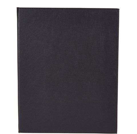 Winco LMD-811BK Black Two-Views Menu Cover for 8.5x11-Inch Insets