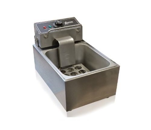 Omcan CE-CN-0006, 2-Basket Countertop Electric Fryer, CE (Discontinued)