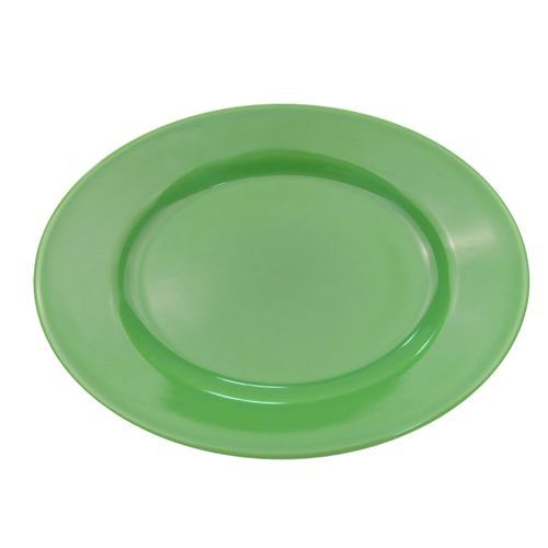 C.A.C. LV-13-G, 11.5-Inch Green Stoneware Oval Platter, DZ