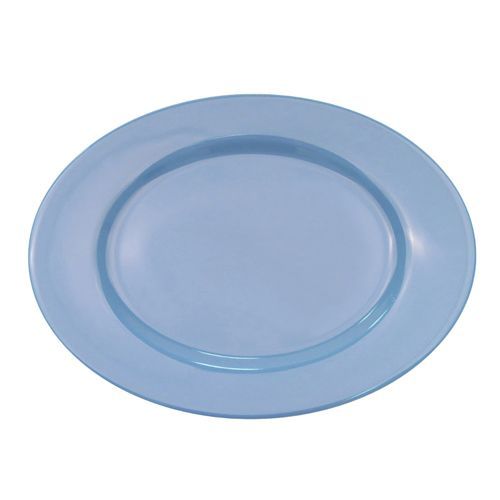 C.A.C. LV-13-LBU, 11.5-Inch Light Blue Stoneware Oval Platter, DZ
