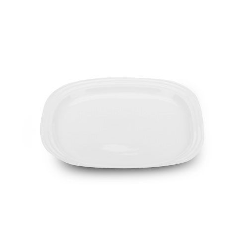 Modern M80916, 16-Inch White Pearl Square Porcelain Platter