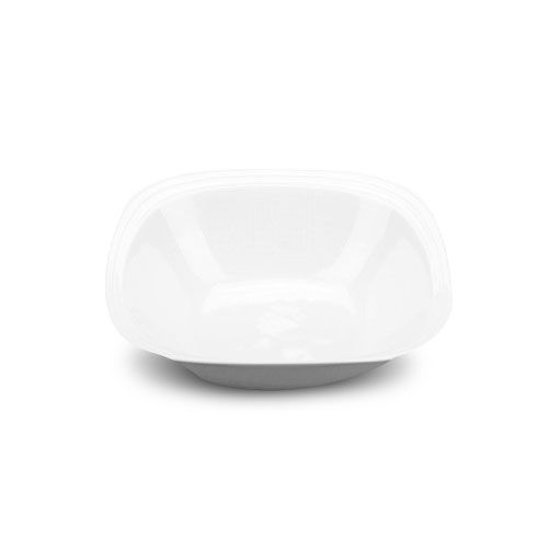 Modern M8159, 9-Inch White Pearl Square Porcelain Bowl, EA