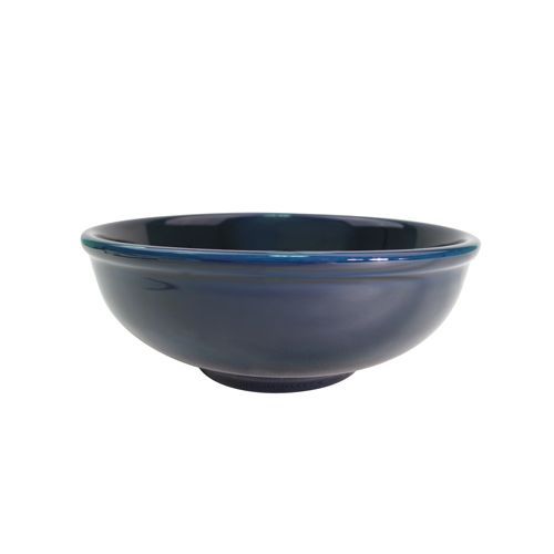 C.A.C. MB-7-BLU, 25 Oz 7.5-Inch Porcelain Marine Blue Pasta Bowl, 2 DZ/CS