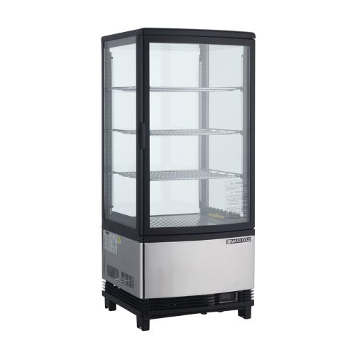 Maxx Cold MECR-31D 4-Sided Glass Merchandiser, Countertop/Floor