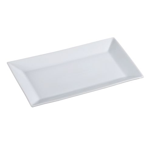 Yanco ML-220 20x11.5-Inch Mainland Porcelain Rectangular White Plate, 6/CS