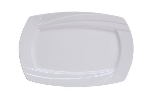 Yanco MM-10-RT 10x7-Inch Miami Porcelain Rectangular White Plate, 24/CS