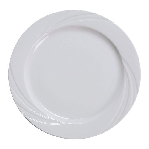 Yanco MM-20 11.25-Inch Miami Porcelain Round White Plate, DZ
