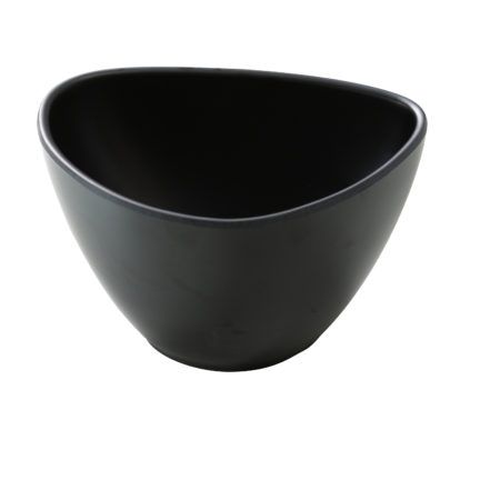 Yanco MO-306BK 5.5x4x3-Inch Moderne Melamine Black Triangle Bowl, 48/CS
