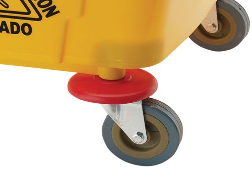 Winco MPB-26, 26-Quart Yellow Mop Bucket with Wringer, EA