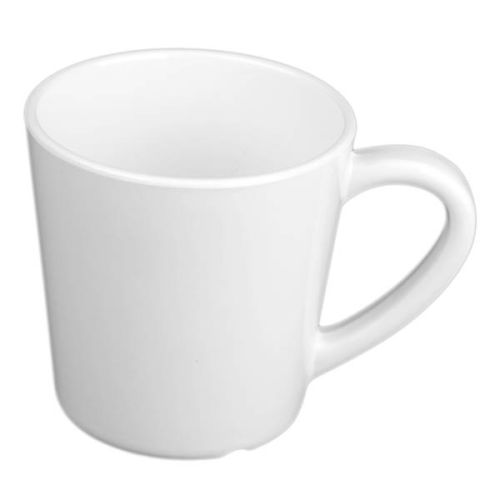 Yanco MS-9018WT 7 Oz Milestone Melamine White Mug/Cup, 48/CS