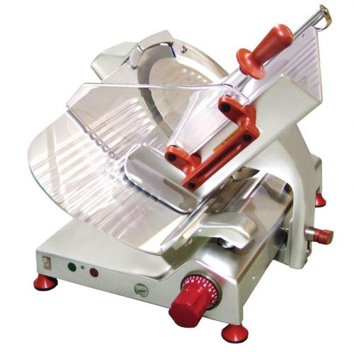 Omcan MS-IT-0330-F, 13-inch Blade Anodized Aluminum Gear-Driven Meat Slicer with 0.47 HP Motor