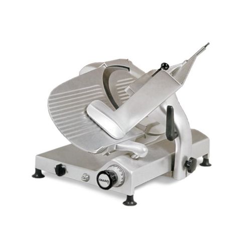 Omcan MS-IT-0330-G, 13-inch Blade Anodized Aluminum Gear-Driven Meat Slicer with 0.35 HP Motor