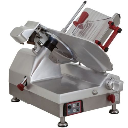 Omcan MS-IT-0330-N, 13-inch Blade Anodized Aluminum Gear-Driven Automatic Meat Slicer