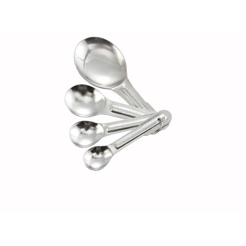 Winco MSP-4P, Stainless Steel Measuring Spoons, 4-Piece Set