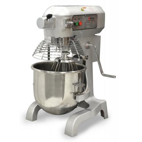 Omcan MX-CN-0020-G, 20 Qt Stainless Steel Baking Mixer with Guard