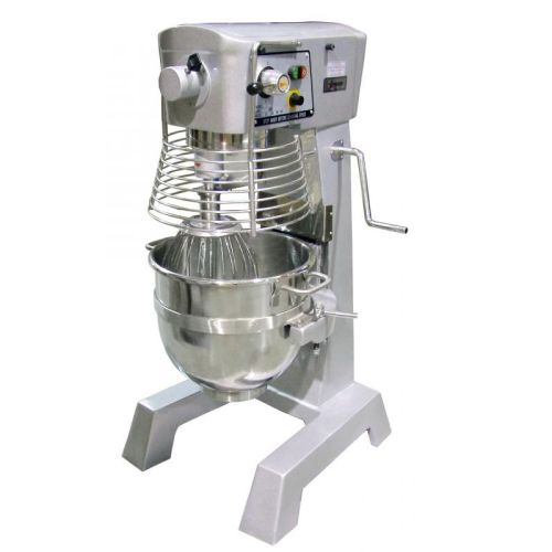 Omcan MX-CN-0030-T, 30 Qt Stainless Steel Baking Mixer with Guard and Timer