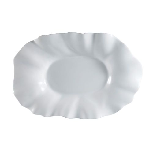 C.A.C. MX-W25, 26-Inch Porcelain Wavy Platter, 3 PC/CS
