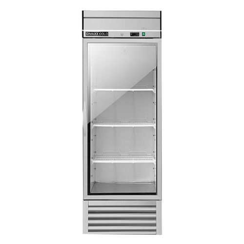 Maxx Cold MXSR-23GDHC Reach-In Refrigerator, Single Door, Bottom Mount, Glass