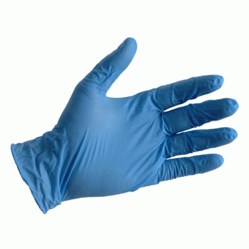 SafeGuard NGSP-X, Powdered Blue Nitrile Gloves, Small, 100/PK