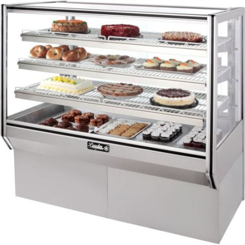 Leader NHBK57DRY, 57-Inch Dry Non-Refrigerated High Bakery Case with 3 Shelves