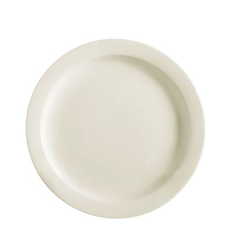 C.A.C. NRC-6, 6.5-Inch Porcelain Plate with Narrow Rim, 3 DZ/CS