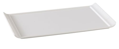 Yanco OK-1313 12x6.75-Inch Osaka Melamine Rectangular White Display Plate, DZ