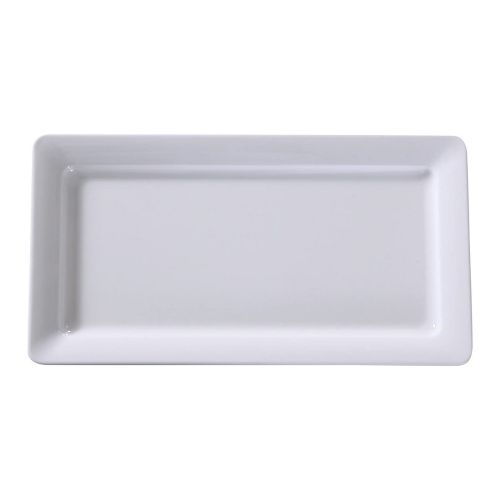 Yanco OK-7013 13x7-Inch Osaka Melamine Rectangular White Plate, DZ
