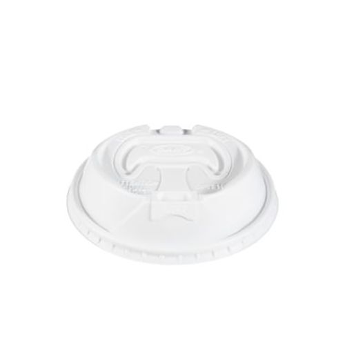 Dart OP316 White Optima Lids with Reclosable Tab for Hot Cups for 10(Squat)/12/16 Oz Cups, 1000/Cs