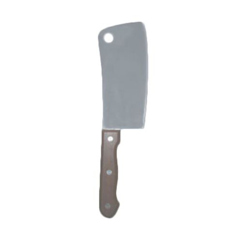 Thunder Group OW189, 6x2.75-inch Stainless Steel Asian Cleaver with Wooden Handle, EA