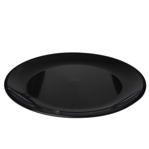 Fineline Settings P12000.BK, 12-inch Platter Pleasers Black Heavy Duty Round Platter, 25/CS