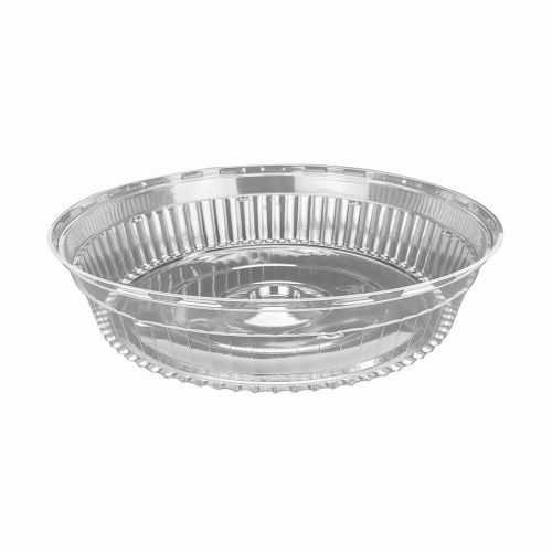CLOSEOUT - Pactiv P4418Z, 18-Inch Clear Plastic Dome Lid for 4418 & 4518 Aluminum Trays, 50/CS