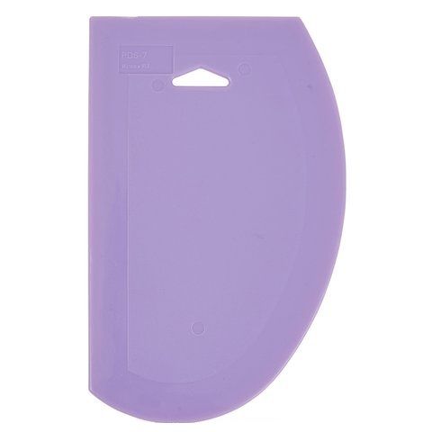 Winco PDS-7P, Plastic Dough Scrapers, Purple, Allergen Free, 7.5