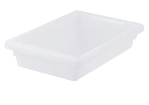 Winco PFHW-3, 18x12x3-Inch White Polypropylene Food Storage Box