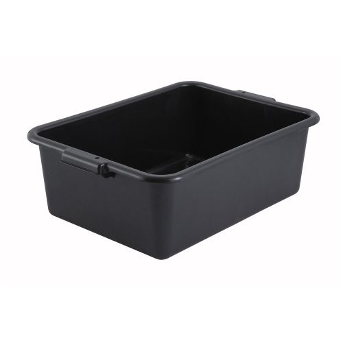 Winco PL-7K, 20.25x15x7-Inch Dish Box, Black