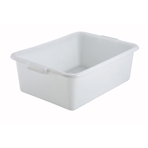 Winco PL-7W, 21.5x15.5x7-Inch Dish Box, White